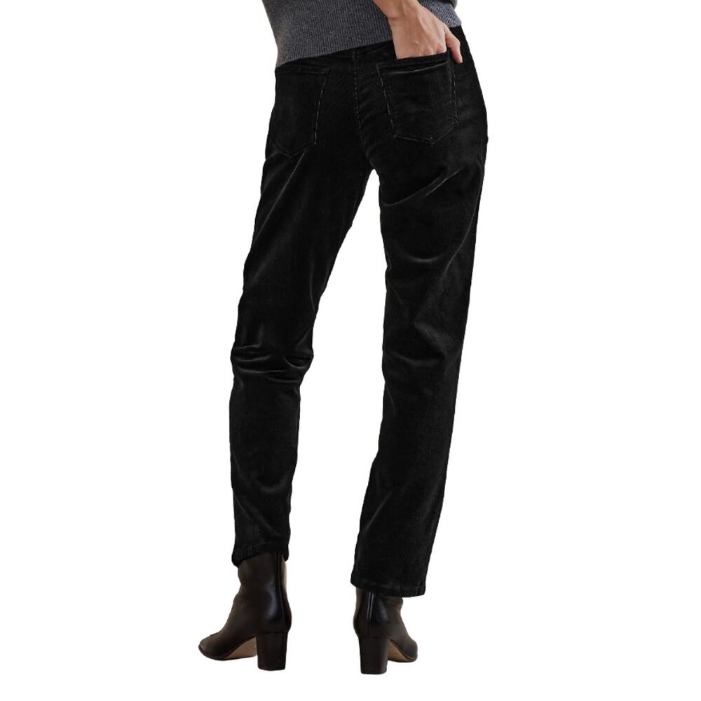 Banana Republic Black High Rise Straight Corduroy Pant Ankle Length Sz 32